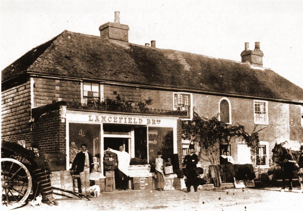 shops on chestnuts main road in the 1900's